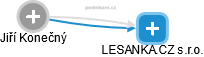 LESANKA.CZ s.r.o. - náhled vizuálního zobrazení vztahů obchodního rejstříku