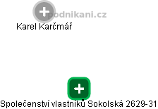 Společenství vlastníků Sokolská 2629-31 - náhled vizuálního zobrazení vztahů obchodního rejstříku