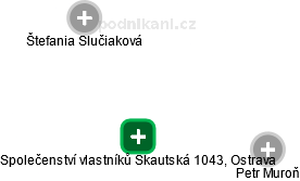 Společenství vlastníků Skautská 1043, Ostrava - náhled vizuálního zobrazení vztahů obchodního rejstříku