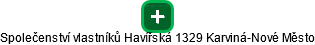 Společenství vlastníků Havířská 1329 Karviná-Nové Město - náhled vizuálního zobrazení vztahů obchodního rejstříku