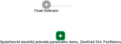 Společenství vlastníků jednotek panelového domu, Závořická 554, Postřelmov - náhled vizuálního zobrazení vztahů obchodního rejstříku