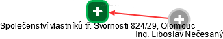 Společenství vlastníků tř. Svornosti 824/29, Olomouc - náhled vizuálního zobrazení vztahů obchodního rejstříku