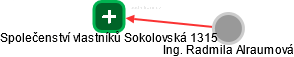 Společenství vlastníků Sokolovská 1315 - náhled vizuálního zobrazení vztahů obchodního rejstříku