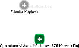 Společenství vlastníků Horova 675 Karviná-Ráj - náhled vizuálního zobrazení vztahů obchodního rejstříku
