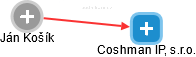 Coshman IP, s.r.o. - náhled vizuálního zobrazení vztahů obchodního rejstříku