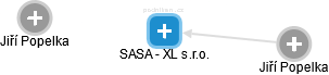 SASA - XL s.r.o. - náhled vizuálního zobrazení vztahů obchodního rejstříku
