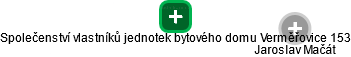 Společenství vlastníků jednotek bytového domu Verměřovice 153 - náhled vizuálního zobrazení vztahů obchodního rejstříku