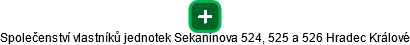Společenství vlastníků jednotek Sekaninova 524, 525 a 526 Hradec Králové - náhled vizuálního zobrazení vztahů obchodního rejstříku