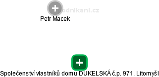 Společenství vlastníků domu DUKELSKÁ č.p. 971, Litomyšl - náhled vizuálního zobrazení vztahů obchodního rejstříku