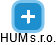 HUM s.r.o. - náhled vizuálního zobrazení vztahů obchodního rejstříku