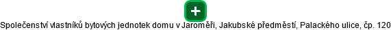 Společenství vlastníků bytových jednotek domu v Jaroměři, Jakubské předměstí, Palackého ulice, čp. 120 - náhled vizuálního zobrazení vztahů obchodního rejstříku