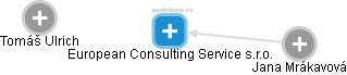 European Consulting Service s.r.o. - náhled vizuálního zobrazení vztahů obchodního rejstříku