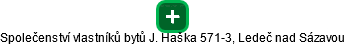 Společenství vlastníků bytů J. Haška 571-3, Ledeč nad Sázavou - náhled vizuálního zobrazení vztahů obchodního rejstříku