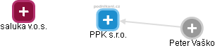 PPK s.r.o. - náhled vizuálního zobrazení vztahů obchodního rejstříku