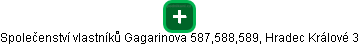 Společenství vlastníků Gagarinova 587,588,589, Hradec Králové 3 - náhled vizuálního zobrazení vztahů obchodního rejstříku