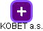 KOBET a.s. - náhled vizuálního zobrazení vztahů obchodního rejstříku
