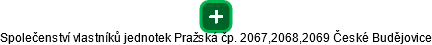 Společenství vlastníků jednotek Pražská čp. 2067,2068,2069 České Budějovice - náhled vizuálního zobrazení vztahů obchodního rejstříku