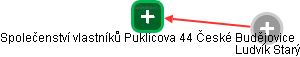 Společenství vlastníků Puklicova 44 České Budějovice - náhled vizuálního zobrazení vztahů obchodního rejstříku