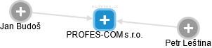 PROFES-COM s.r.o. - náhled vizuálního zobrazení vztahů obchodního rejstříku