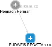 BUDWEIS REGATTA s.r.o. - náhled vizuálního zobrazení vztahů obchodního rejstříku