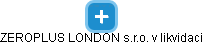 ZEROPLUS LONDON s.r.o. v likvidaci - náhled vizuálního zobrazení vztahů obchodního rejstříku