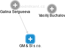 GM & SI s.r.o. - náhled vizuálního zobrazení vztahů obchodního rejstříku