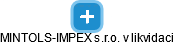 MINTOLS-IMPEX s.r.o. v likvidaci - náhled vizuálního zobrazení vztahů obchodního rejstříku