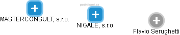 NIGALE, s.r.o. - náhled vizuálního zobrazení vztahů obchodního rejstříku