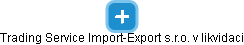 Trading Service Import-Export s.r.o. v likvidaci - náhled vizuálního zobrazení vztahů obchodního rejstříku