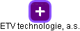 ETV technologie, a.s. - náhled vizuálního zobrazení vztahů obchodního rejstříku