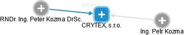 CRYTEX, s.r.o. - náhled vizuálního zobrazení vztahů obchodního rejstříku