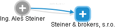 Steiner & brokers, s.r.o. - náhled vizuálního zobrazení vztahů obchodního rejstříku