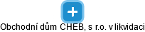 Obchodní dům CHEB, s r.o. v likvidaci - náhled vizuálního zobrazení vztahů obchodního rejstříku
