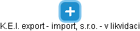 K.E.I. export - import, s.r.o. - v likvidaci - náhled vizuálního zobrazení vztahů obchodního rejstříku
