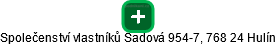 Společenství vlastníků Sadová 954-7, 768 24 Hulín - náhled vizuálního zobrazení vztahů obchodního rejstříku