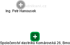 Společenství vlastníků Komárovská 26, Brno - náhled vizuálního zobrazení vztahů obchodního rejstříku