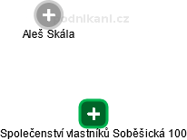 Společenství vlastníků Soběšická 100 - náhled vizuálního zobrazení vztahů obchodního rejstříku
