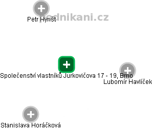 Společenství vlastníků Jurkovičova 17 - 19, Brno - náhled vizuálního zobrazení vztahů obchodního rejstříku