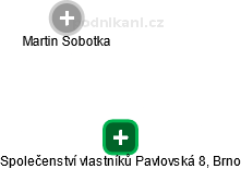 Společenství vlastníků Pavlovská 8, Brno - náhled vizuálního zobrazení vztahů obchodního rejstříku