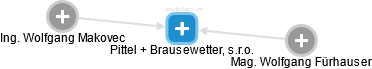Pittel + Brausewetter, s.r.o. - náhled vizuálního zobrazení vztahů obchodního rejstříku