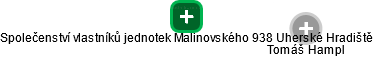 Společenství vlastníků jednotek Malinovského 938 Uherské Hradiště - náhled vizuálního zobrazení vztahů obchodního rejstříku