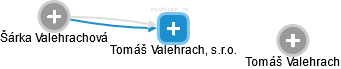 Tomáš Valehrach, s.r.o. - náhled vizuálního zobrazení vztahů obchodního rejstříku