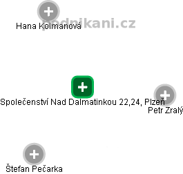Společenství Nad Dalmatinkou 22,24, Plzeň - náhled vizuálního zobrazení vztahů obchodního rejstříku