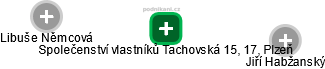Společenství vlastníků Tachovská 15, 17, Plzeň - náhled vizuálního zobrazení vztahů obchodního rejstříku