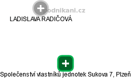 Společenství vlastníků jednotek Sukova 7, Plzeň - náhled vizuálního zobrazení vztahů obchodního rejstříku