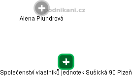 Společenství vlastníků jednotek Sušická 90 Plzeň - náhled vizuálního zobrazení vztahů obchodního rejstříku