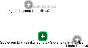 Společenství vlastníků jednotek Slovanská tř. 47, Plzeň - náhled vizuálního zobrazení vztahů obchodního rejstříku