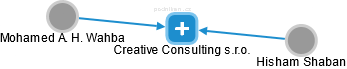 Creative Consulting s.r.o. - náhled vizuálního zobrazení vztahů obchodního rejstříku