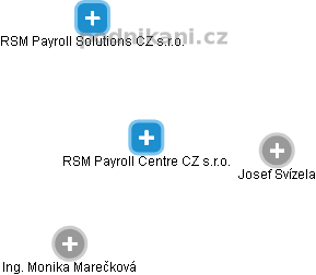 RSM Payroll Centre CZ s.r.o. - náhled vizuálního zobrazení vztahů obchodního rejstříku