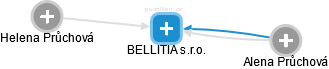 BELLITIA s.r.o. - náhled vizuálního zobrazení vztahů obchodního rejstříku
